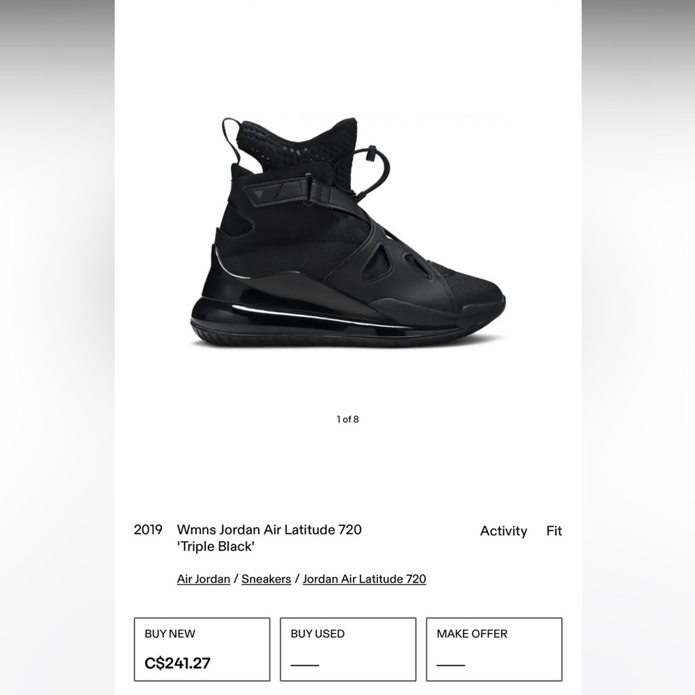 Nike Women's Black Athletic High-Tops